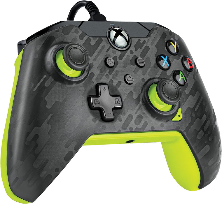 PDP Wired Video Game Controller Electric Carbon for Xbox Series X|S, Gamepad, Xbox One, Officially Licensed