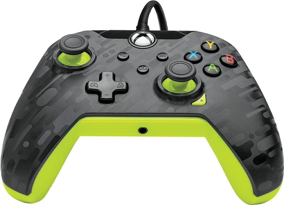 PDP Wired Video Game Controller Electric Carbon for Xbox Series X|S, Gamepad, Xbox One, Officially Licensed