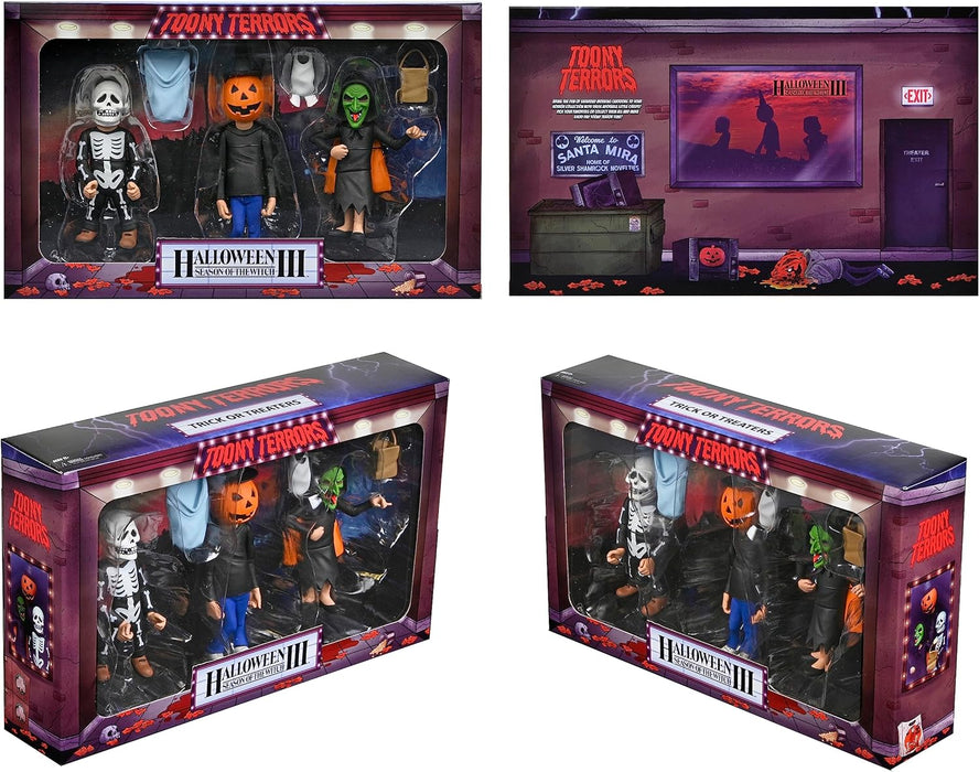 NECA - Halloween 3 Toony Terrors Trick Or Treaters 6 Action Figure 3Pk