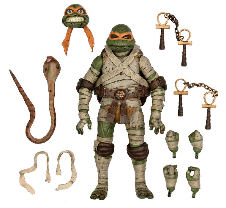 NECA - Universal Monsters vs TMNT - Michelangelo As Mummy Ultimate 7" Action Figure