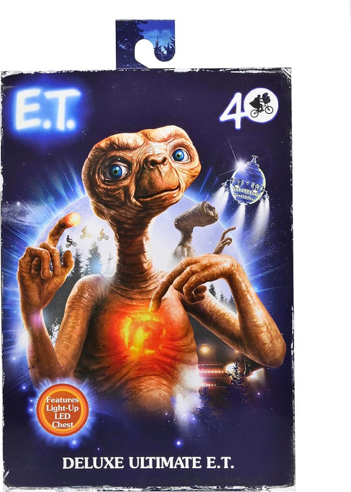 NECA - E.T. - 40th Anniversary Deluxe E.T. Ultimate 7" Action Figure with LED Chest