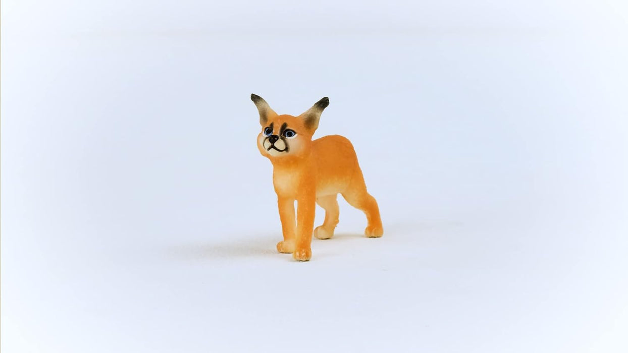 SCHLEICH 14868 Caracal Baby Wild Life Toy Figurine for children aged 3-8 Years