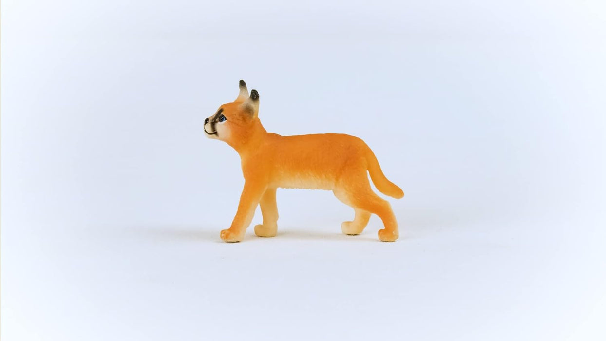 SCHLEICH 14868 Caracal Baby Wild Life Toy Figurine for children aged 3-8 Years