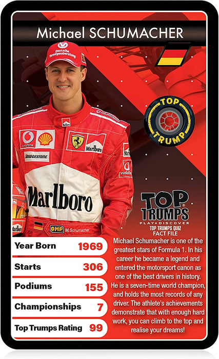 Top Trumps Grand Prix Heroes Card Game
