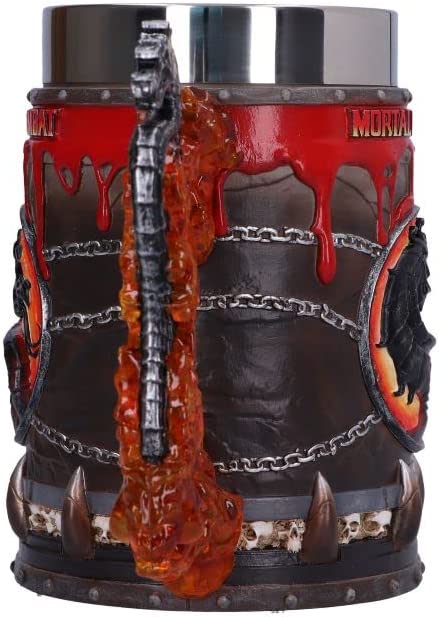 Nemesis Now Officially Licensed Mortal Kombat Tankard, Red, 15.5cm, Resin