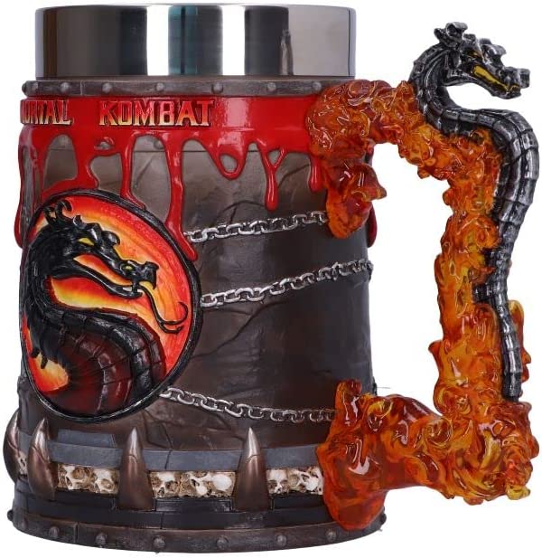 Nemesis Now Officially Licensed Mortal Kombat Tankard, Red, 15.5cm, Resin