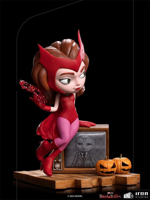 Iron Studios - MiniCo Figurines: Wandavision (Wanda - Halloween) Figure 7 in (H) x 5.5 in (W) x 5.9 in (D) Black