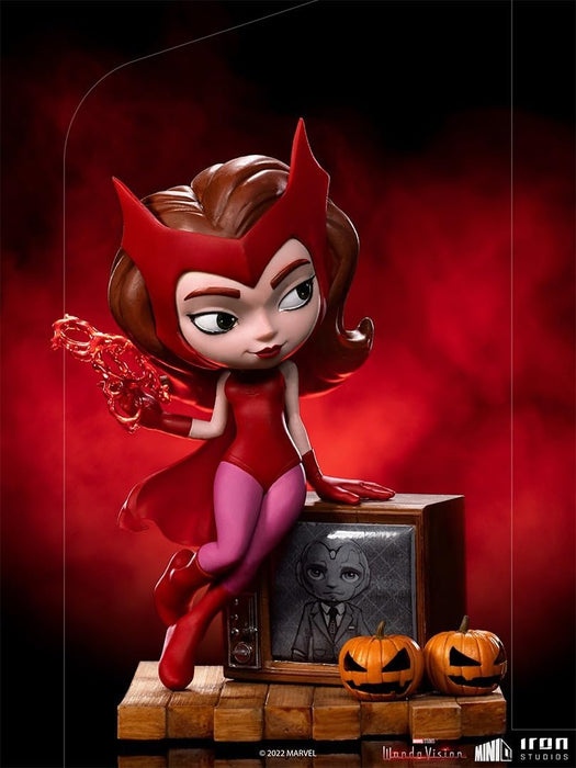 Iron Studios - MiniCo Figurines: Wandavision (Wanda - Halloween) Figure 7 in (H) x 5.5 in (W) x 5.9 in (D) Black