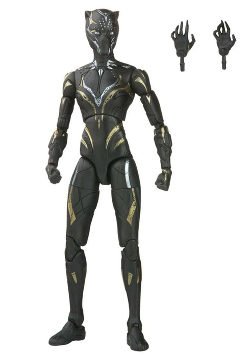 Marvel Legends Series Black Panther Wakanda Forever 6-inch Black Panther Figure with 2 Accessories 6 inch (Pack of 1)