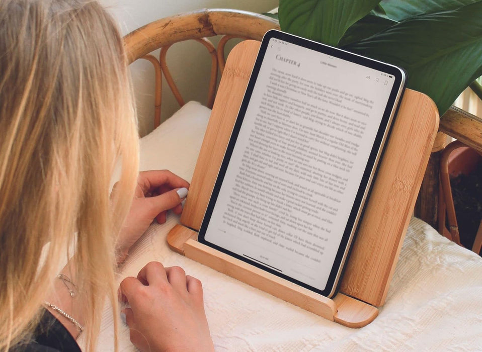 moses Bamboo Book Stand Natural