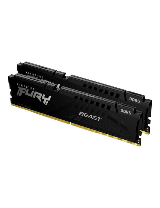 Kingston FURY Beast Black EXPO DDR5 16 GB (2x8 GB) 5200MT/s DDR5 CL36 DIMM Desktop Gaming Memory Kit of 2 - KF552C36BBEK2-16 Black 16GB Kit of 2 5200MT/s (AMD EXPO Certified)