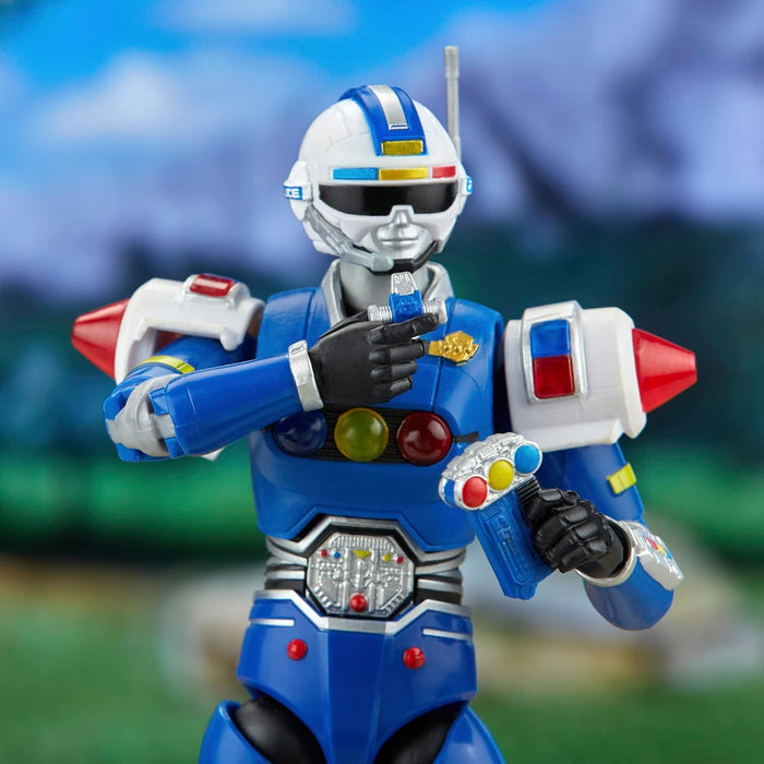 Power Rangers Lightning Collection Turbo Blue Senturion 6.6-inch in Scale 6-Inch Action Figure, Toys and Action Figures for Kids Ages 4 and Up