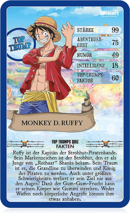Top Trumps WIN64190 One Piece Collectables Zorro Card Games