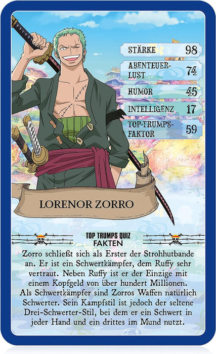 Top Trumps WIN64190 One Piece Collectables Zorro Card Games