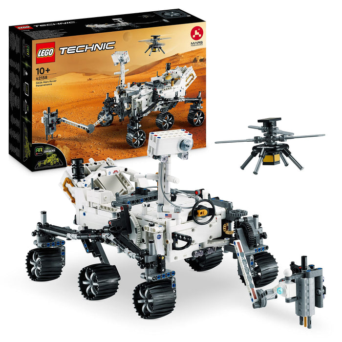 LEGO Technic NASA Mars Rover Perseverance Space Set with AR App Experience, Science Discovery Set, Learn About Vehicle Engineering, Construction Toy, Birthday Gift for Kids 10 Years and Up 42158 Single