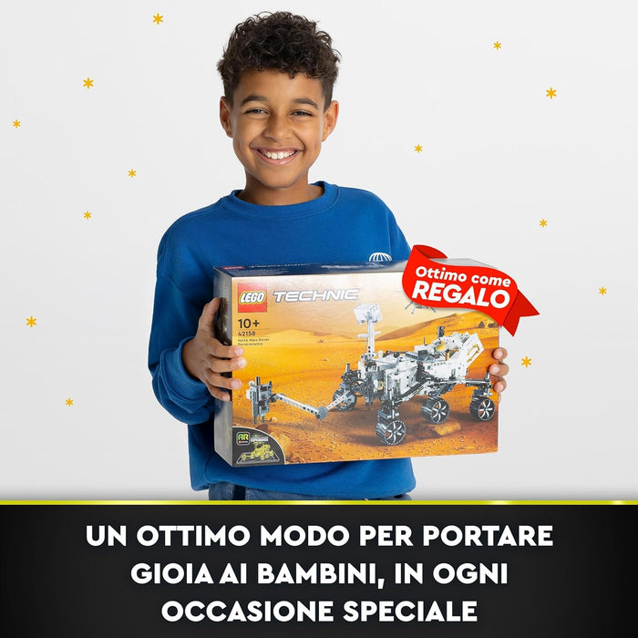 LEGO Technic NASA Mars Rover Perseverance Space Set with AR App Experience, Science Discovery Set, Learn About Vehicle Engineering, Construction Toy, Birthday Gift for Kids 10 Years and Up 42158 Single