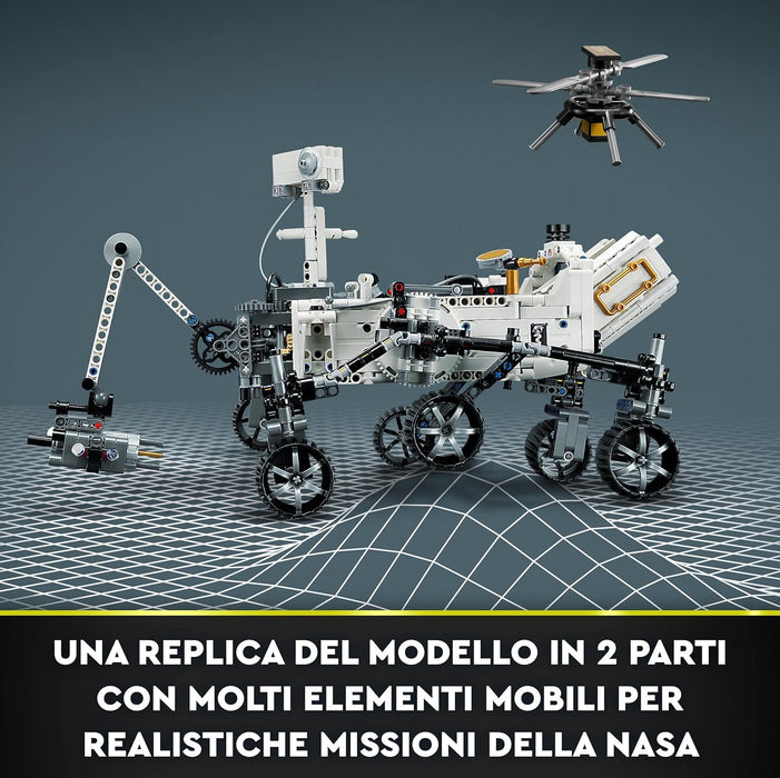 LEGO Technic NASA Mars Rover Perseverance Space Set with AR App Experience, Science Discovery Set, Learn About Vehicle Engineering, Construction Toy, Birthday Gift for Kids 10 Years and Up 42158 Single