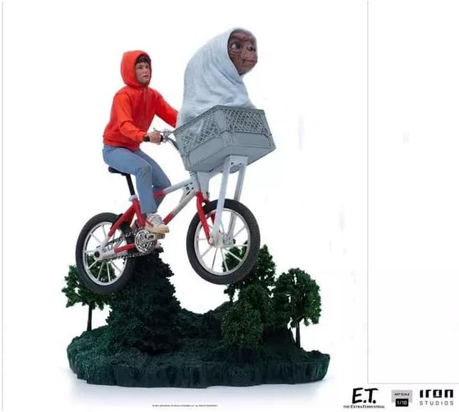Iron Studios UNIVET47321-10 1:10 E.T. and Elliot-Art Scale Statue, Multicolour
