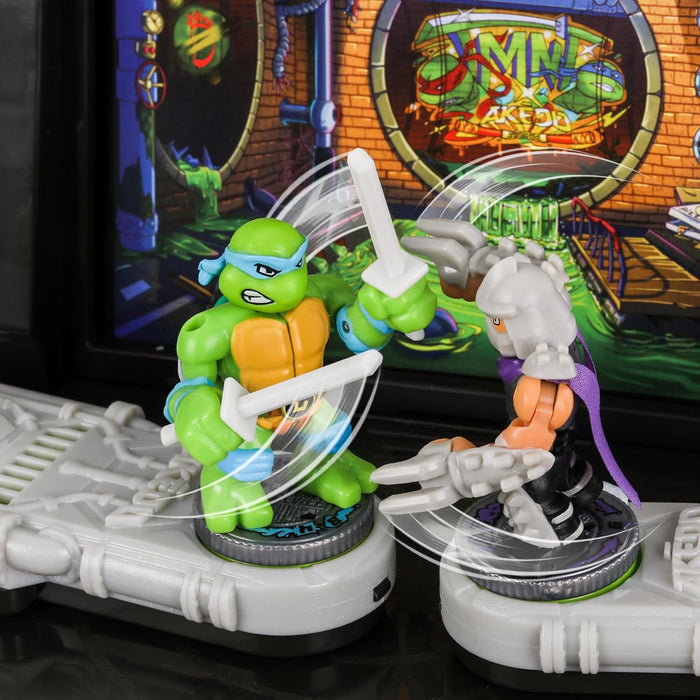 Legends Of Akedo Teenage Mutant Ninja Turtles Battle Arena with 35+ Battle Sound Effects and 2 Exclusive Battling Mini Warriors - Leonardo And Shredder,
