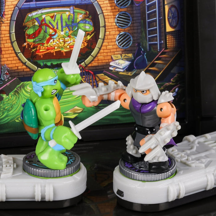 Legends Of Akedo Teenage Mutant Ninja Turtles Battle Arena with 35+ Battle Sound Effects and 2 Exclusive Battling Mini Warriors - Leonardo And Shredder,