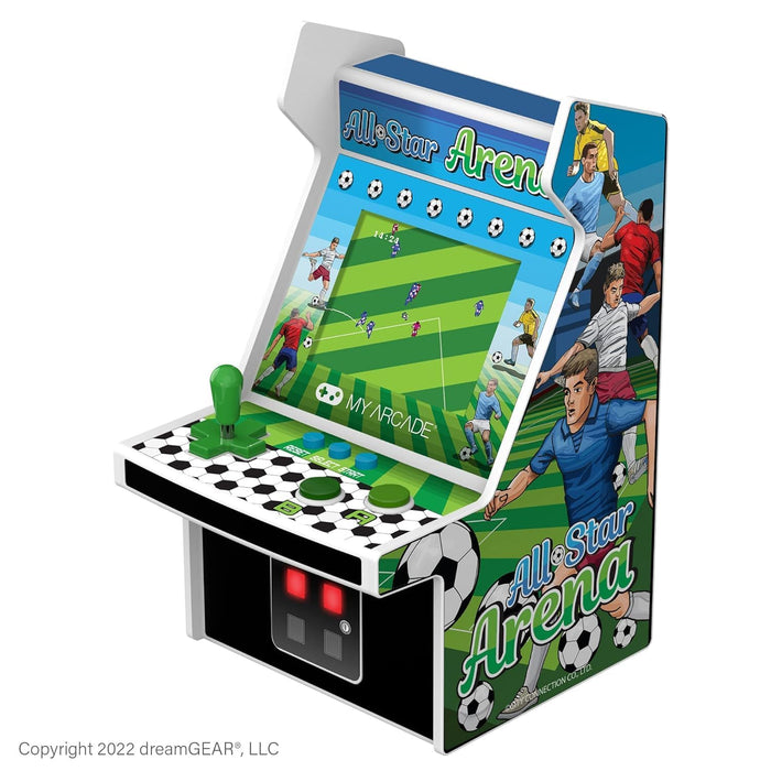 My Arcade All Star Arena Micro Player- Fully Portable Mini Arcade Machine with 307 Retro Games, 2.75" Screen,White