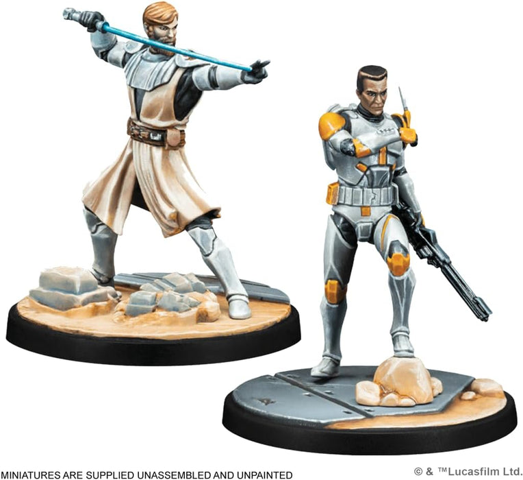 Atomic Mass Games | Star Wars Shatterpoint: Hello There - General Obi-Wan Kenobi Squad Pack | Miniatures and Card Game | Ages 14+ | 2 Players | 90 Minutes Playing Time 2. Squad Pack a) Star Wars Shatt