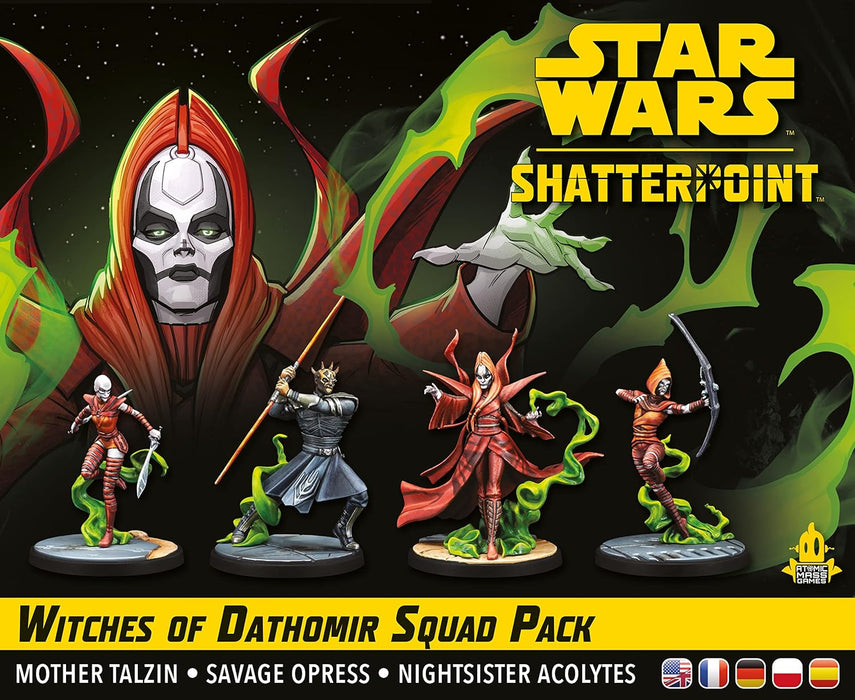 Atomic Mass Games | Star Wars Shatterpoint: Witches of Dathomir Squad Pack | Tabletop Miniatures Game | Ages 14+ | 2 Players | 90 Minutes Playing Time