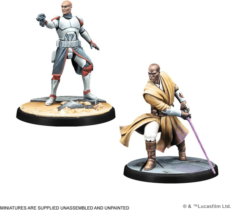 Atomic Mass Games | Star Wars Shatterpoint - This Party's Over (Mace Windu) Squad Pack | Tabletop Miniatures Game | Ages 14+ | 2 Players | 90 Minutes Playing Time