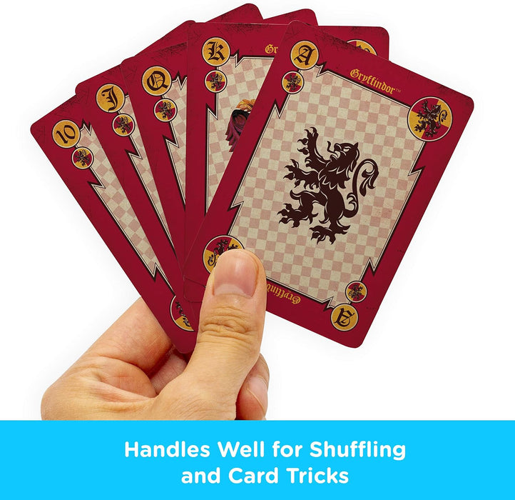 AQUARIUS Harry Potter Playing Cards - House Crests Themed Deck of Cards for Your Favorite Card Games - Officially Licensed Harry Potter Merchandise & Collectibles