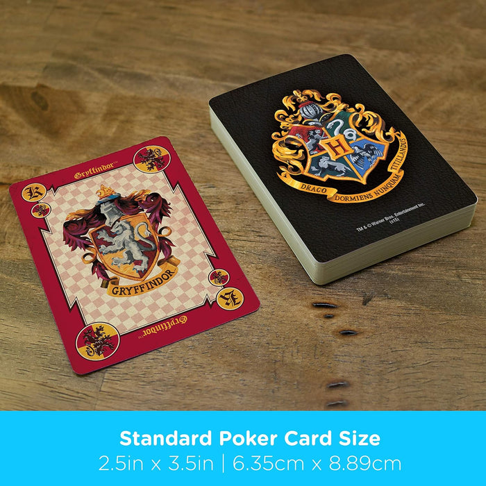 AQUARIUS Harry Potter Playing Cards - House Crests Themed Deck of Cards for Your Favorite Card Games - Officially Licensed Harry Potter Merchandise & Collectibles