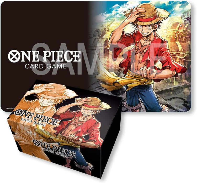 Bandai | One Piece Card Game: Playmat and Storage Box Set -Monkey.D.Luffy | Trading Card Accessory
