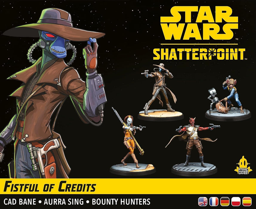 Atomic Mass Games | Star Wars Shatterpoint: Fistful of Credits - Cad Bane Squad Pack | Miniatures Game | Ages 14+ | 2+ Players | 90 Minutes Playing Time
