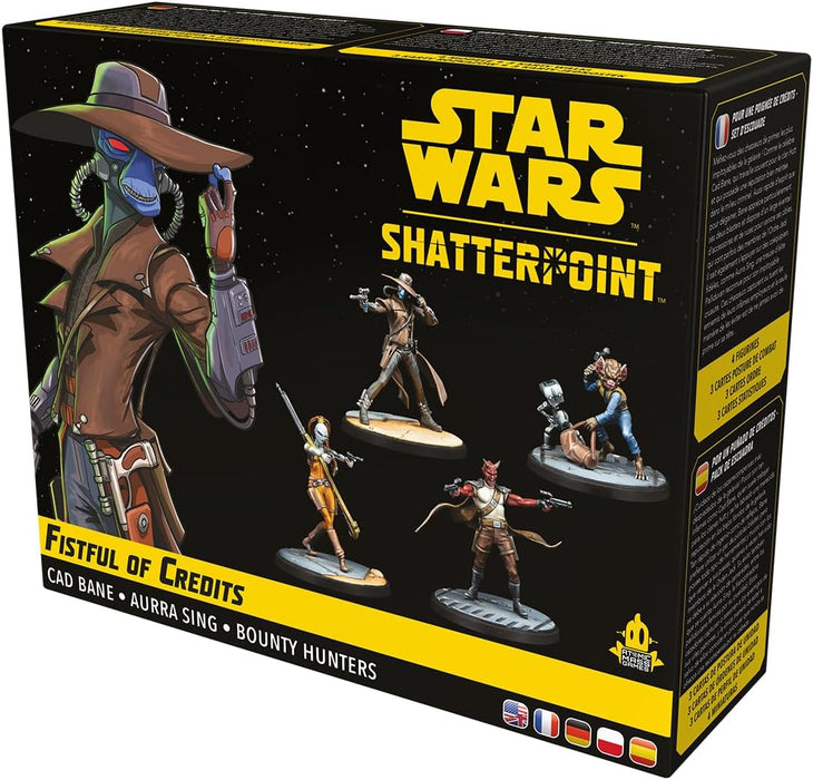 Atomic Mass Games | Star Wars Shatterpoint: Fistful of Credits - Cad Bane Squad Pack | Miniatures Game | Ages 14+ | 2+ Players | 90 Minutes Playing Time