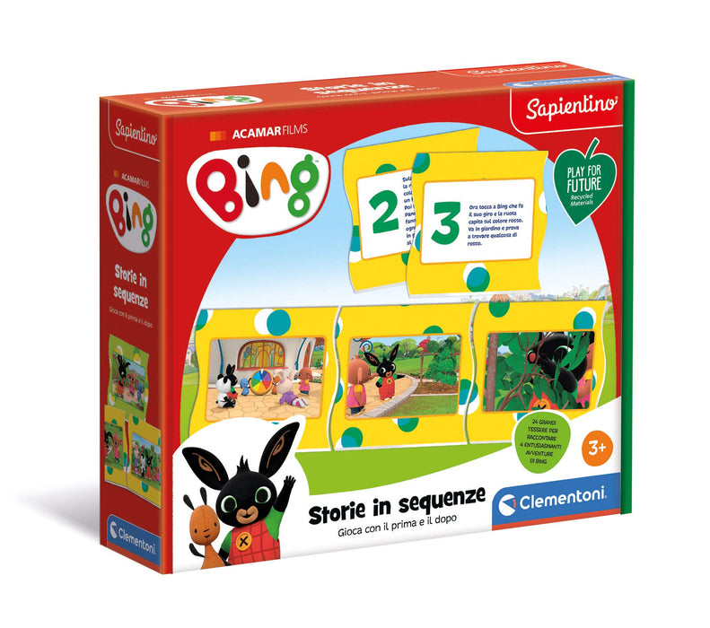 Clementoni 16286 Bing Sequences-Play for Future-Made in Italy-Educational Game, 3 Years+