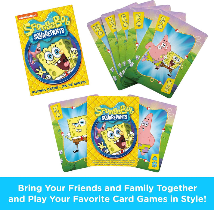 AQUARIUS SpongeBob Playing Cards - SpongeBob SquarePants Themed Deck of Cards for Your Favorite Card Games - Officially Licensed SpongeBob Merchandise & Collectibles