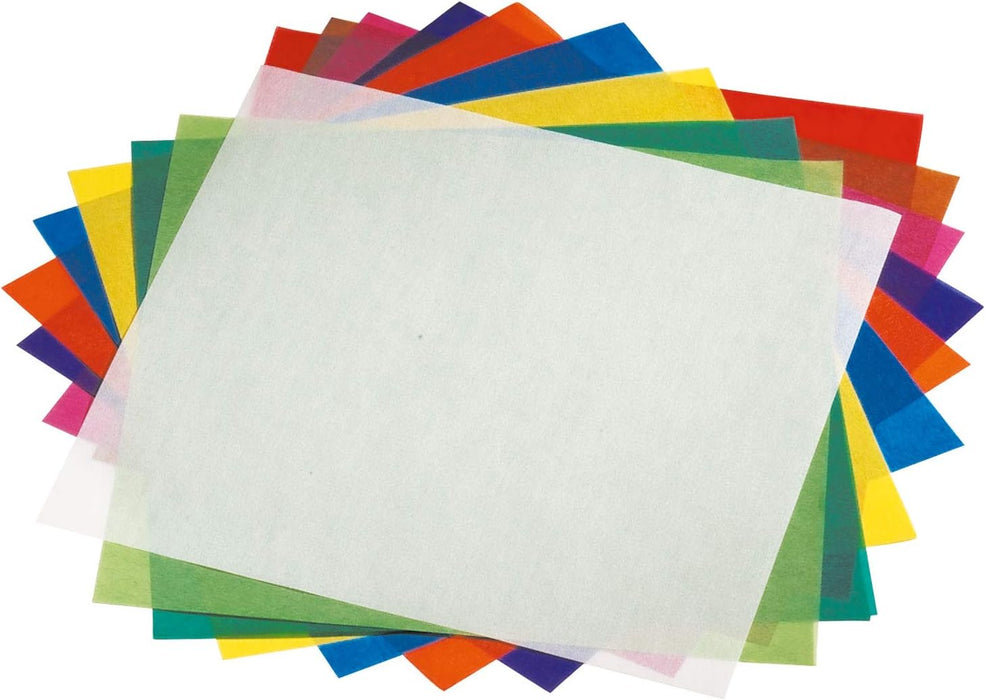 Folia 825 Folding Sheets, tracing Paper, 10 x 10 cm, Multi-Coloured