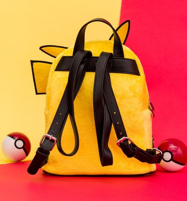 Difuzed Unisex's Pokémon-Pikachu-Novelty Mini Backpack, Yellow, One Size