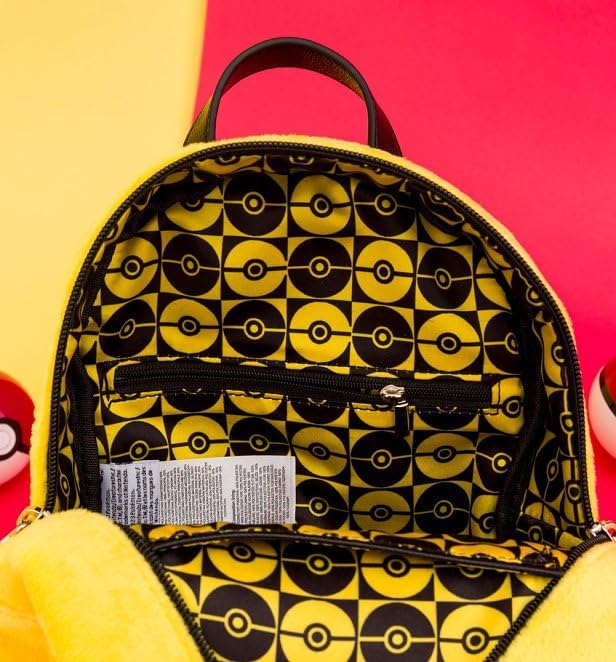 Difuzed Unisex's Pokémon-Pikachu-Novelty Mini Backpack, Yellow, One Size