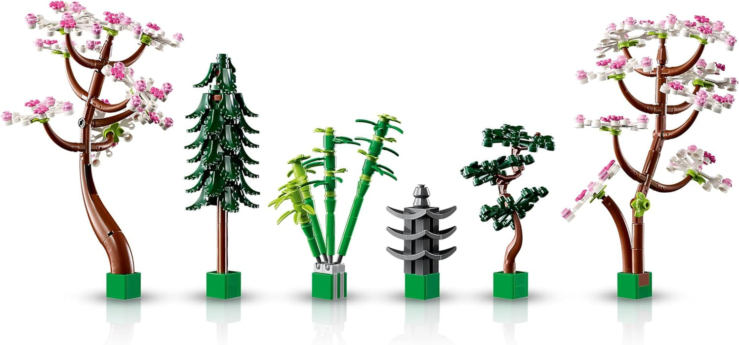 LEGO 10315 Icons Tranquil Garden, Botanical Zen Garden Kit for Adults with Lotus Flowers, Customisable Desk Decoration, Inspired by Japanese Traditions, Mindful Gardening Gift for Women, Men Single