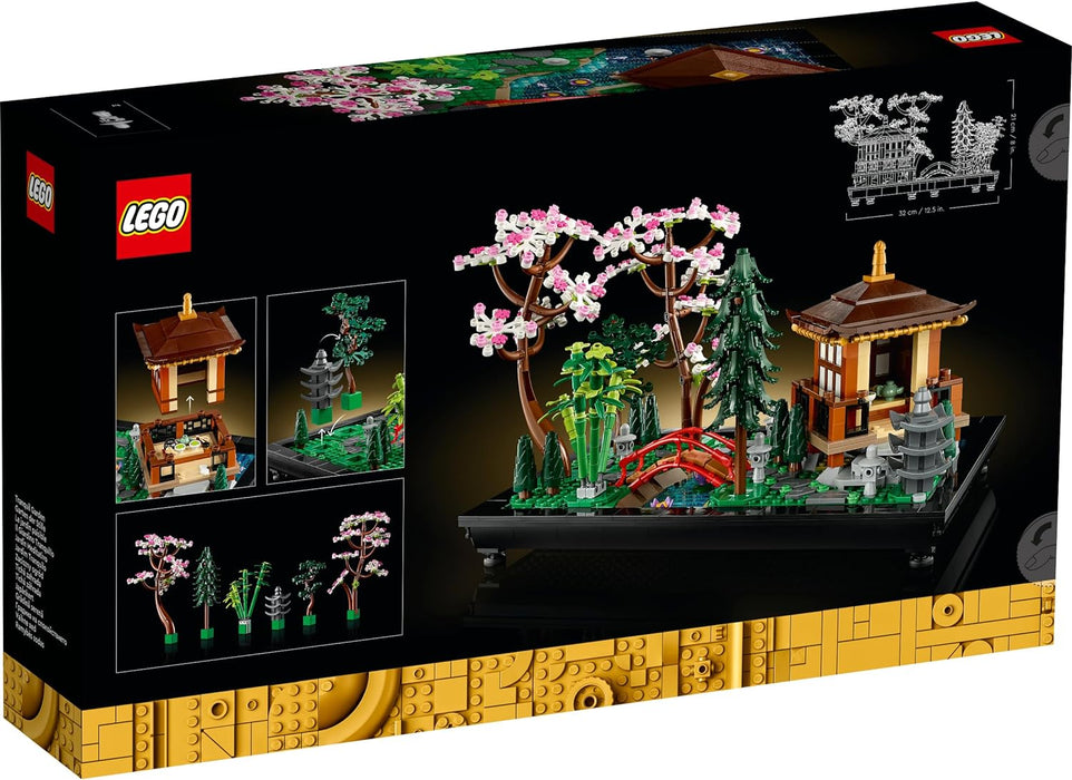 LEGO 10315 Icons Tranquil Garden, Botanical Zen Garden Kit for Adults with Lotus Flowers, Customisable Desk Decoration, Inspired by Japanese Traditions, Mindful Gardening Gift for Women, Men Single