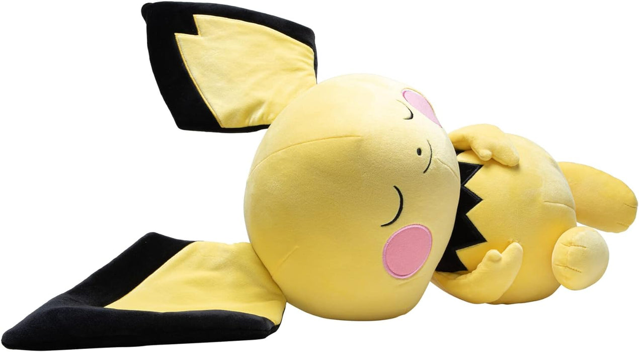 Pokémon PKW3113 Official & Premium Quality 18-inch Pichu Adorable, Ultra-Soft, Plush Toy, Perfect for Playing & Displaying-Gotta Catch ‘Em All, Black