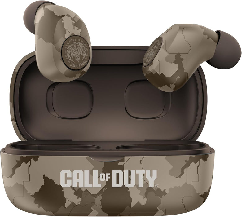 OTL Technologies COD283 Call of Duty ENC TWS Wireless Earphones with Wireless Charging Case - Desert Sand Camo