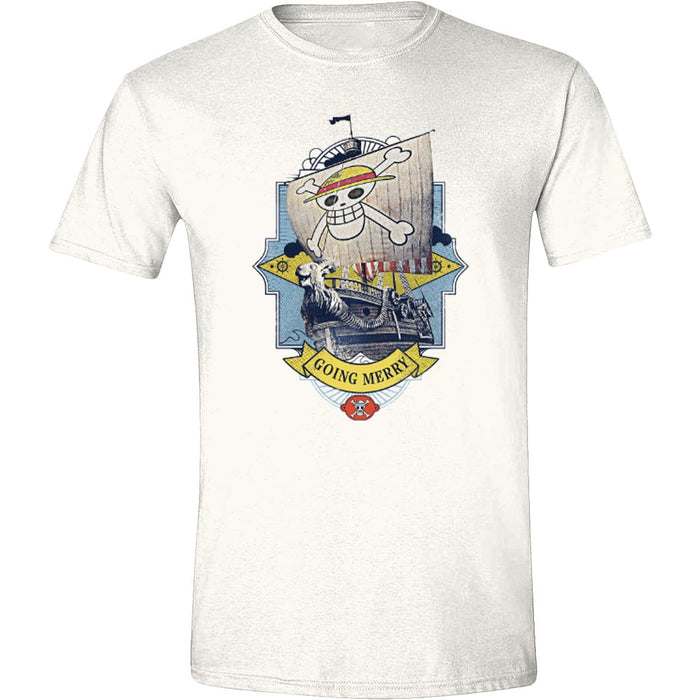 One Piece - Going Merry Vintage T-Shirt XL White