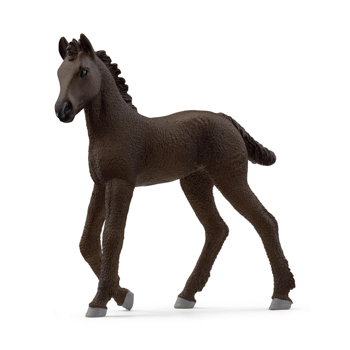 schleich 13977 HORSE CLUB Friesian Foal Figurine for ages 5+, Black