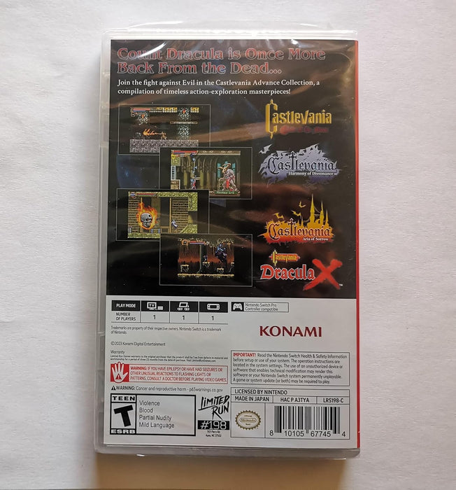 Castlevania Advance Collection Classic Edition - Circle of the Moon Cover