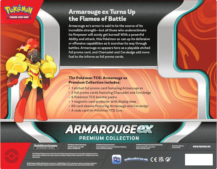 Pokémon TCG: Armarouge ex Premium Collection (6 Boosters & 3 Foil Promo Cards)
