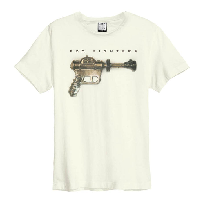 Amplified Foo Fighters (Greatest Band) Ray Gun Vintage White T-Shirt -XX