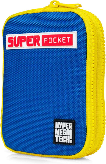 Blaze Evercade Hmt Super Pocket Fabric Case - Blue/Yellow
