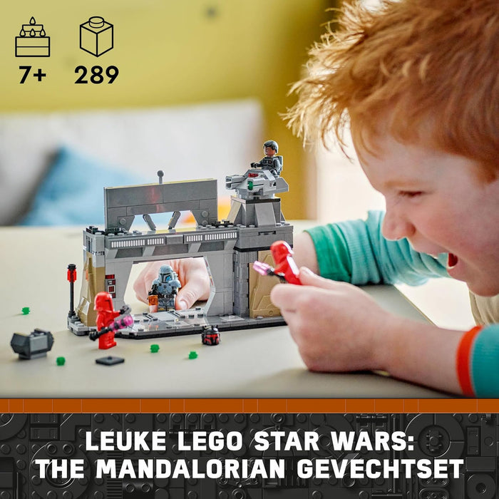 LEGO Star Wars: The Mandalorian Paz Vizsla and Moff Gideon Battle, Collectible Building Toy for Kids, with 4 Character Minifigures, Creative Gift Idea for 7 Plus Year Old Boys and Girls 75386