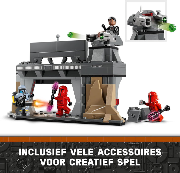 LEGO Star Wars: The Mandalorian Paz Vizsla and Moff Gideon Battle, Collectible Building Toy for Kids, with 4 Character Minifigures, Creative Gift Idea for 7 Plus Year Old Boys and Girls 75386